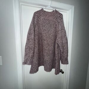 Ava & Viv Women's Cowl Neck Sweater - Mauve